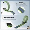 CUZOW Hook Loop Nylon Watch Band Compatible with Fenix 8/8 pro 47mm/ 7/6/ 6 pro/ 5/5 Plus, Quickfit 22mm Rugged Watch Bands for Forerunner 965/745/945/Epix Gen 2/Approach s62/Instinct view 3