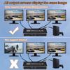 8K@60Hz HDMI Splitter 1 in 3 Out, 1x3 HDMI 2.1 Splitter Support 4K@120Hz, 1080P@240Hz VRR HDCP2.3 HDR HDR10 48Gbps EDID Dolby Atmos 7.1ch, Only Duplicate/Mirror Screens Not Extend view 3
