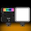 Andoer N69 RGB LED Video Light Portable Photography Fill Light 60PCS Highly Bright lamp Beads CRI 95+ Bi-Color Temperature 2500K-9000K with Built-in Magnet Cold Shoe 1/4 Inch Screw for Camera Tripod view 2