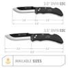 OUTDOOR EDGE Onyx EDC 3.5" Folding Pocket Knife  Replaceable Blade System with 27 Razor-Sharp Blades, Pocket Clip & Lockback Safety - Everyday Carry Knife for Outdoorsmen, Hunters & DIY Tasks view 3