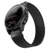 Compatible with Garmin Fenix 8/8 Pro 51mm/Fenix 7X/6X/6X Pro/5X/5X Plus, 26mm Nylon Hook Loop Quick Easy Fit Watch Band Breathable Strap Replacement for Garmin Descent MK1/D2 Delta PX/D2 Charlie,Black view 2