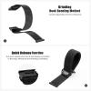 Compatible with Garmin Fenix 8/8 Pro 51mm/Fenix 7X/6X/6X Pro/5X/5X Plus, 26mm Nylon Hook Loop Quick Easy Fit Watch Band Breathable Strap Replacement for Garmin Descent MK1/D2 Delta PX/D2 Charlie,Black view 4