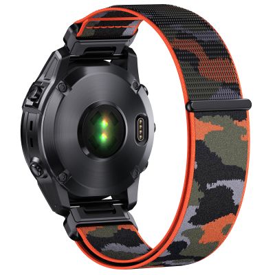 Compatible with Garmin Fenix 8/8 Pro 51mm/7X/6X/6X Pro/5X/5X Plus, 26mm Nylon Hook Loop Quick Easy fit Watch Band Breathable Strap Replacement for Descent MK1/D2 Delta PX/D2 Charlie