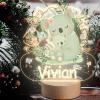 VEELU Child Night Light Panda Personalized Name LED Bedside Lamp Christening Gift for Boy and Girl Birth Baby Room Decoration view 1