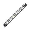 19" Inch RJ45 Shielded Module 24 Port Patch Panel Rack Mount Wall Jack (Color : Empty) view 2
