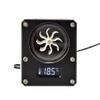 Computer Water Cooling wdxs-t4 Temperature Display Flowmeter VA LCD Screen 0.5 s Frash with Fan Black view 1
