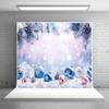 10X6.5ft White Christmas Snow Background Pine Leaves Glittering Snowflakes Christmas Wonderland Background for Xmas Party Wall Decoration Supplies Photo Booth view 1