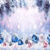 10X6.5ft White Christmas Snow Background Pine Leaves Glittering Snowflakes Christmas Wonderland Background for Xmas Party Wall Decoration Supplies Photo Booth view 2