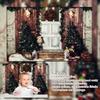 10x10ft Xmas Rustic Barn Vintage Wooden Background Christmas Window Photography Backdrop for Christmas Trees Xmas Gifts Backgrounds view 4