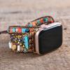 YGLINE Handmade Beaded Boho Watch Bracelet Band Compatible with Apple Watch 38mm-45mm-Crystal Watch Strap for All Series for Women (42-45mm) view 3