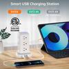 PD 20W USB C Surge Protector, Mini Power Strip Tower Travel 12 AC 4 USB Power Strip with USB Ports 6.5FT Overload Protection for Home Office view 4