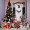 10x10ft Outdoor Scene Holiday Party Christmas Photo Background Christmas Trees Xmas Gifts Photography Backgrounds for New Year Party Banner Family Holiday Party Supplies view 2