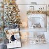10x10ft White Brick Wall Christmas Fireplace Background Christmas Trees Xmas Gifts Backgrounds for Photography Family Party Photo Background New Year Party Decoration Backdrops view 4