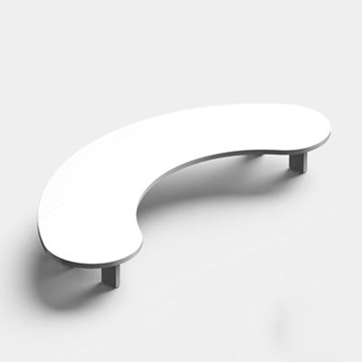 C'ESTBON Modern Design Arc Corner Monitor Stand, Color&Size Optional Corner Laptop Stand, Strong Load-Bearing Monitor Riser, for Monitor, Laptop, Tablet (Color : White, Size : Large-2.7inch)