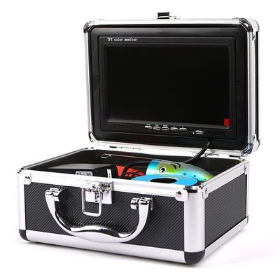 HINRYO Underwater Fishing Camera, Fish Finder with 1000tvl and 7" Color LCD Monitor, IP68 Waterproof Video Camera with 12ps White LEDs 15m Cable 4500mah Rechargeable Battery (Size : 50m Cable)
