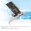 1394 Firewire Card, PCI 3 Ports Expansion Card, with 1 Lane PCI Express with 2.5GB/s Full Duplex Channel, for Desktop PC and DV Connection Application view 2
