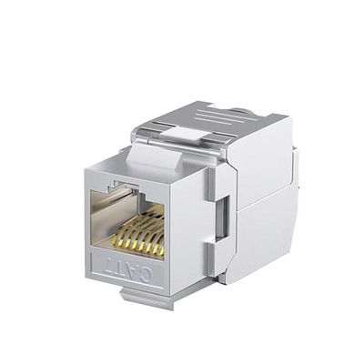 Network Module Toolless Connector, Self-Locking Zinc Alloy Network Coupler Adapter (Cable Length : 5pcs, Color : CAT.7)