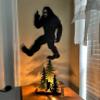 Zeckos Rude Bigfoot Accent Lamp, 12 Inch Rustic Metal Forest Scene view 4