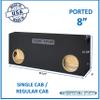 8" Dual Ported Vented Sub Box Subwoofer Enclosure Single Cab Trucks Speaker Box view 2