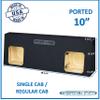 10" Dual Ported Vented Sub Box Subwoofer Enclosure Solo Baric Subs Single Cab Trucks Speaker Box view 2