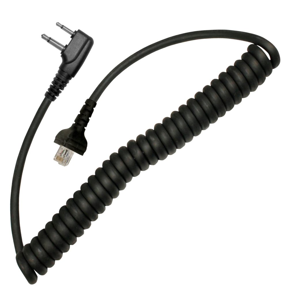 Pryme MC-2130 Replacement Cable for Trooper SPM-2100 Series Speaker Mic, Compatible with Icom IP-100H F3001 F4001 F3011 F4011 F3021 F4021 F3021S F4021S