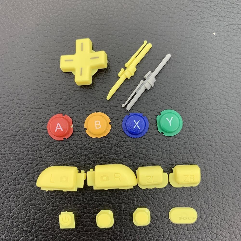 Top Bottom Housing Shell Case Replacement Console Case for New 3DS LL XL Accessories (Only Yellow Botton)