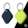 Silicone Case for Tile Mate 2020 & 2018 with Keychain, 2 Pack Anti-Scratch Protective Cover for Tile Tracker (Navy/Fluorescent Green)