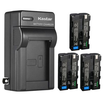 Kastar 3-Pack NP-F580 Battery 3500mAh and AC Wall Charger Replacement for Blackmagic Design Video Recording Monitor, FEELWORLD On-Camera Monitor, ANDYCINEI On-Camera Monitor, Lilliput Field Monitor