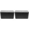 Zerodeko 2pcs Box Plastic Organizer for Desk Black for Hiding Cords Adapters Keeps Your Space Tidy and Safe for Boys and Girls Pets view 1