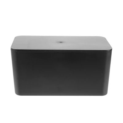 Box Black Socket Strips, Wire Cable Plastic Size Plug, Tv Storage and Case Hotel Abs Hub Computer Desk Large Safe Protector Outlet Hider Holder Cases Power Management