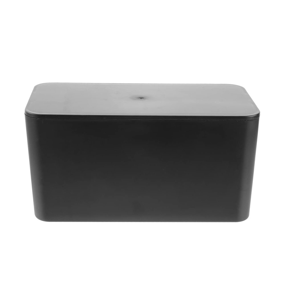 Box Black Socket Strips, Wire Cable Plastic Size Plug, Tv Storage and Case Hotel Abs Hub Computer Desk Large Safe Protector Outlet Hider Holder Cases Power Management