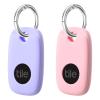 Silicone Case for Tile Pro 2022 with Keychain, 2 Pack Anti-Scratch Protective Cover with Carabiner (Pink/Purple) view 1