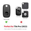 Silicone Case for Tile Pro 2022 with Keychain, 2 Pack Anti-Scratch Protective Cover with Carabiner (Pink/Purple) view 2