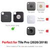 Silicone Case for Tile Pro 2020 & 2018 with Keychain, 2 Pack Anti-Scratch Protective Cover for Tile Tracker (Navy/Fluorescent Green) view 2