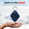 Silicone Case for Tile Pro 2020 & 2018 with Keychain, 2 Pack Anti-Scratch Protective Cover for Tile Tracker (Navy/Fluorescent Green) view 4