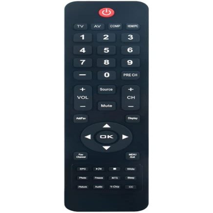 098GR7BDBNEACD Replace Remote Control Compatible with AOC TV LC42H163 LC32W063 LE22H138 LE19W037 LE24H067 LE24H037 LE22H067 LE24H138 LC32W033 LC32W163 LE22H037