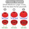 12 Pairs Ear Tips Buds Compatible with Skullcandy in-Ear Earphone, Replacement Flexible Silicone Eartips Earbuds Accessories Compatible with Skullcandy Dime/Sesh Evo/Jib/Ink'd+ - 4 Color view 3