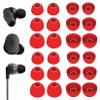 12 Pairs Ear Tips Buds Compatible with Skullcandy in-Ear Earphone, Replacement Flexible Silicone Eartips Earbuds Accessories Compatible with Skullcandy Dime/Sesh Evo/Jib/Ink'd+ - Red view 1