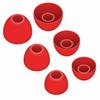 12 Pairs Ear Tips Buds Compatible with Skullcandy in-Ear Earphone, Replacement Flexible Silicone Eartips Earbuds Accessories Compatible with Skullcandy Dime/Sesh Evo/Jib/Ink'd+ - Red view 4