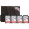 4X 32GB SDHC Ultra 80MB/s + Memory Card Holder view 1