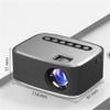 JYYBN Mini Portable Easy to Carry 1080P USB HD LED Home Media Video Player Cinema Micro Projector (Color : Gray) view 2