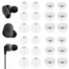 12 Pairs Ear Tips Buds Compatible with Skullcandy in-Ear Earphone, Replacement Flexible Silicone Eartips Earbuds Accessories Compatible with Skullcandy Dime/Sesh Evo/Jib/Ink'd+ - White view 1