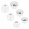 12 Pairs Ear Tips Buds Compatible with Skullcandy in-Ear Earphone, Replacement Flexible Silicone Eartips Earbuds Accessories Compatible with Skullcandy Dime/Sesh Evo/Jib/Ink'd+ - White view 4