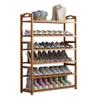 TOMYEUS Shoes Shelf Shoe Rack 6-Layer Floor Shoe Shelf Bedroom Living Room Display Rack Corridor Shoe Organizer Kitchen Tableware Storage Shelf Stackable Shoe Rack view 1