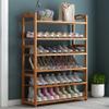 TOMYEUS Shoes Shelf Shoe Rack 6-Layer Floor Shoe Shelf Bedroom Living Room Display Rack Corridor Shoe Organizer Kitchen Tableware Storage Shelf Stackable Shoe Rack view 2