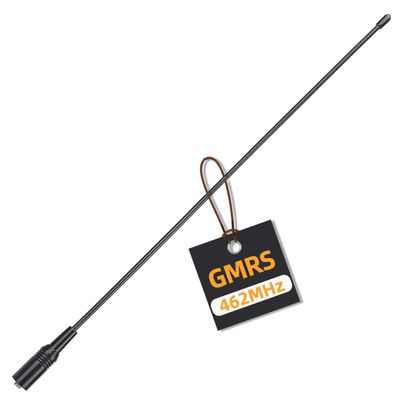 ABBREE AR-771C GMRS (155/462MHz) Antenna 15.3inch Whip Antenna SMA-Female for Baofeng UV-5R UV-5G Mini GMRS GM-15Pro GM-5RH UV-5G Plus TD-H3 UV-9G Radioddity GM-30 Plus GMRS Radios (Black)