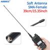 ABBREE AR-771C GMRS (155/462MHz) Antenna 15.3inch Whip Antenna SMA-Female for Baofeng UV-5R UV-5G Mini GMRS GM-15Pro GM-5RH UV-5G Plus TD-H3 UV-9G Radioddity GM-30 Plus GMRS Radios (Black) view 2