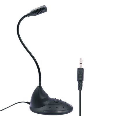 FRAHS USB/3.5MM Computer Microphone,Plug&Play Condenser,Desktop, PC, Laptop,360 Gooseneck Design for Desktop & Laptop (Color : Black, Size : Style 2(USB))