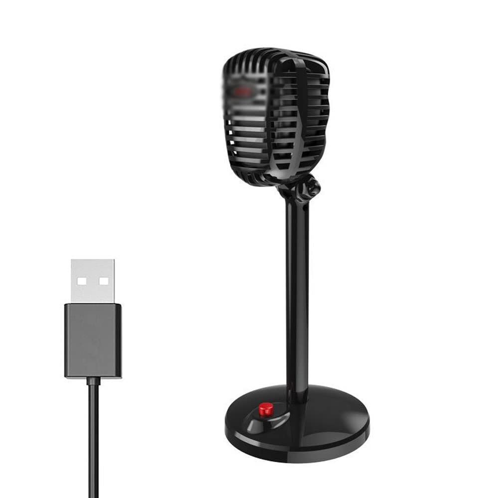 FRAHS USB Computer Microphone,3.5MM Noise-Cancelling Recording Desktop Mic for PC/Laptop for Desktop & Laptop