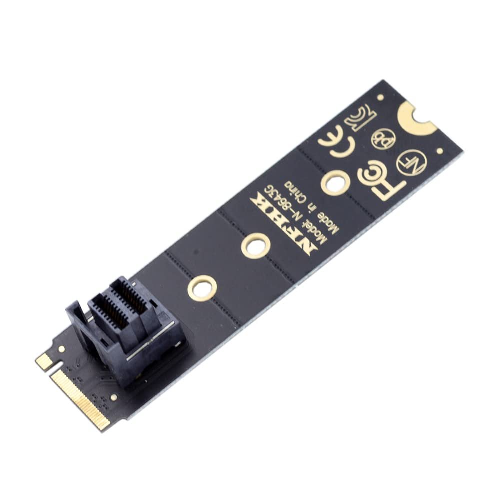 NFHK 22x80mm U.2 Kit SFF-8639 NVME PCIe4.0 SSD Adapter for Mainboard SSD 750 p3600 p3700 M.2 SFF-8643 Mini SAS HD